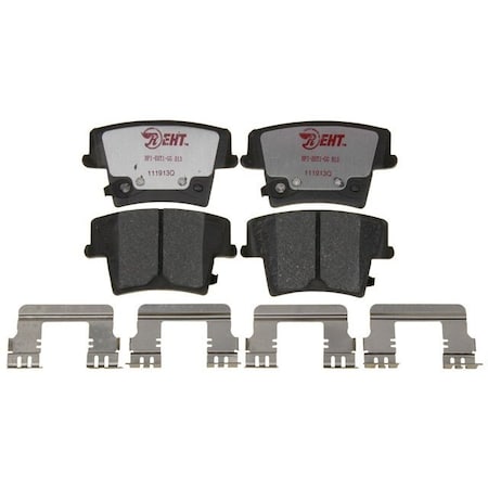 R/M Brakes BRAKE PADS OEM OE Replacement Hybrid Technology With Hardware EHT1057AH